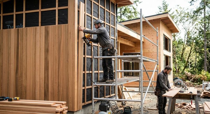Cedar Cladding Installation in Tullahoma, TN