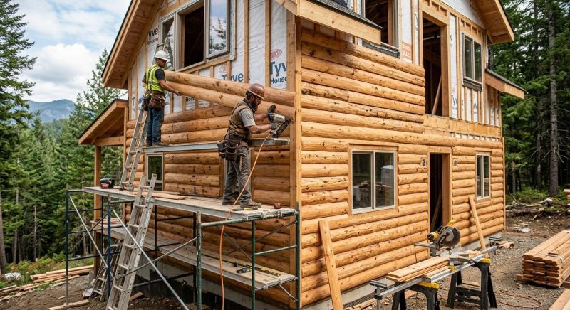 Log Siding Installation in Morrison, TN