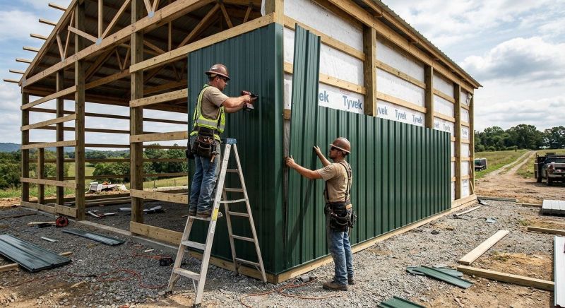 Metal Barn Siding Installation in Tullahoma, TN