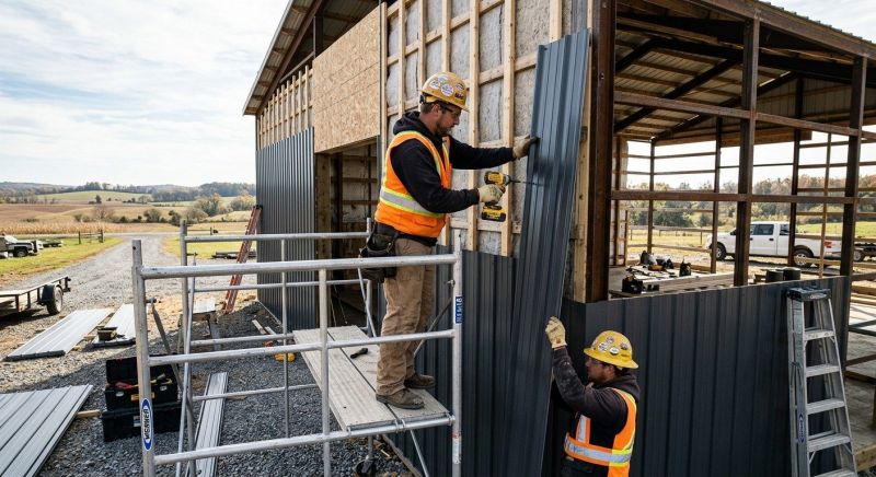 Metal Barn Siding Installation in Tullahoma, TN