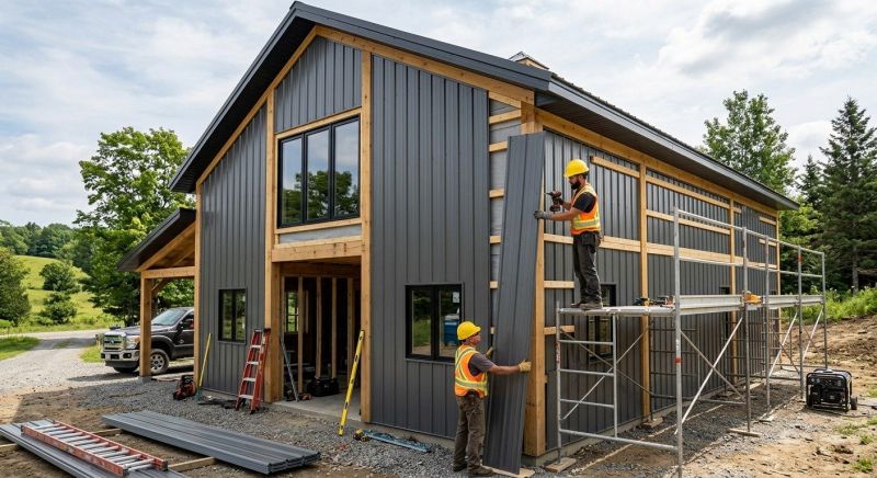 Metal Barn Siding Installation in Tullahoma, TN