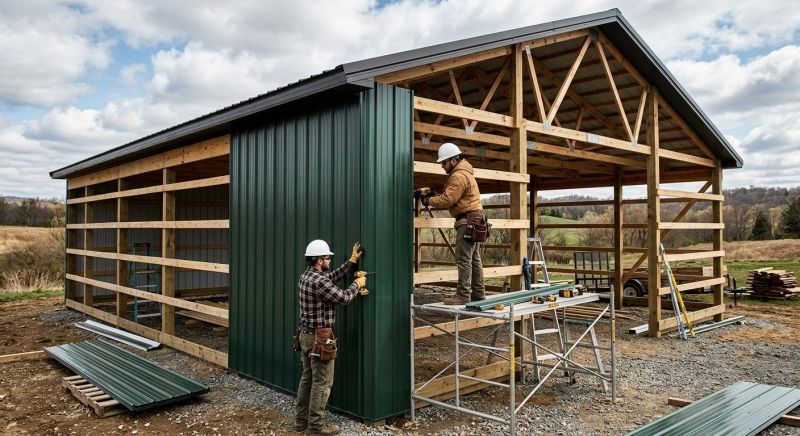 Metal Barn Siding Installation in Tullahoma, TN