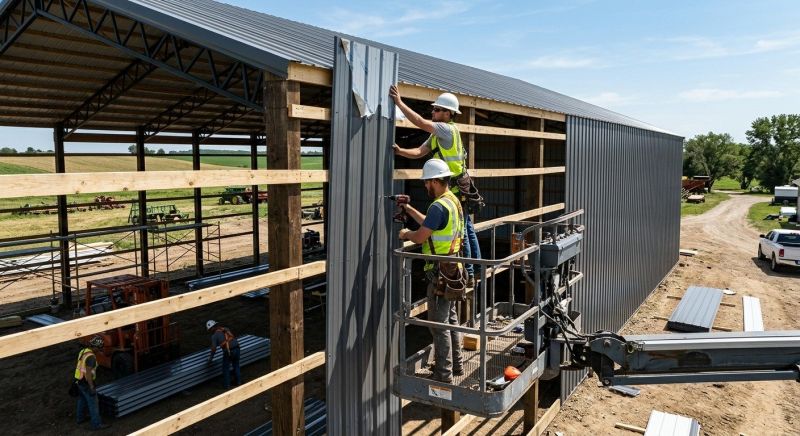 Pole Barn Siding Installation in Tullahoma, TN