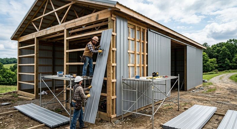 Pole Barn Siding Installation in Tullahoma, TN