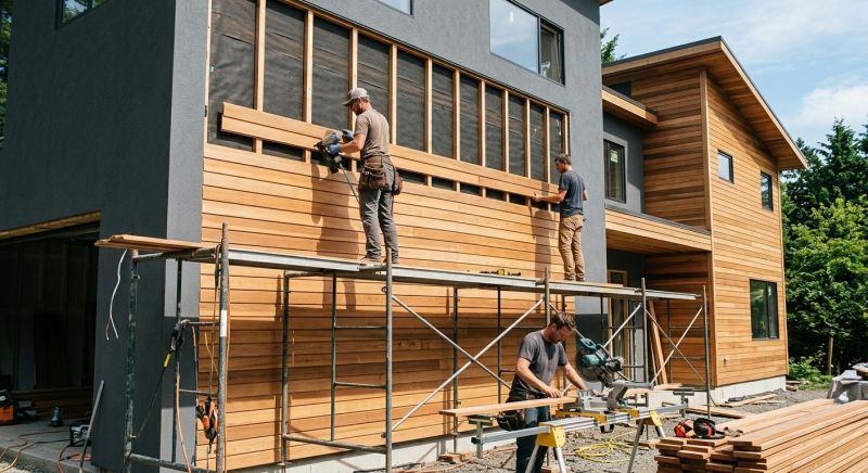 Wood Cladding Installation in Morrison, TN